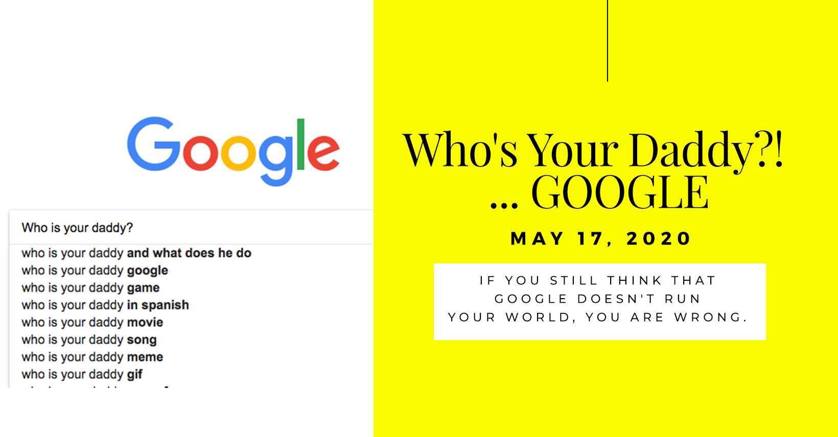 Who S Your Daddy Google